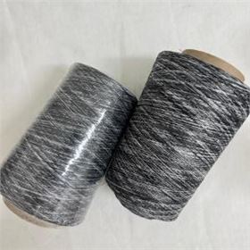 黑白長絲段染紗