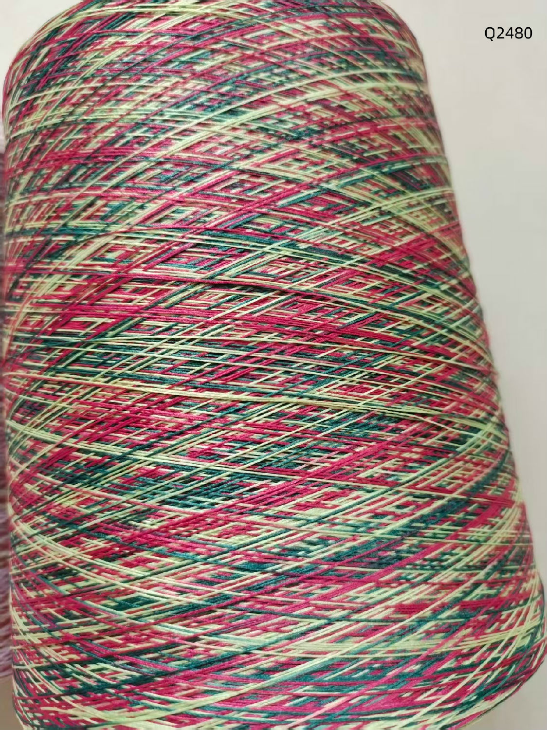 300D牛奶絲段染紗Q2480